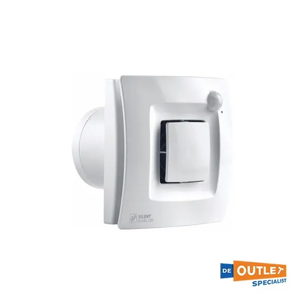 Soler silent douche en toilet ventilator wit met sensor 230V