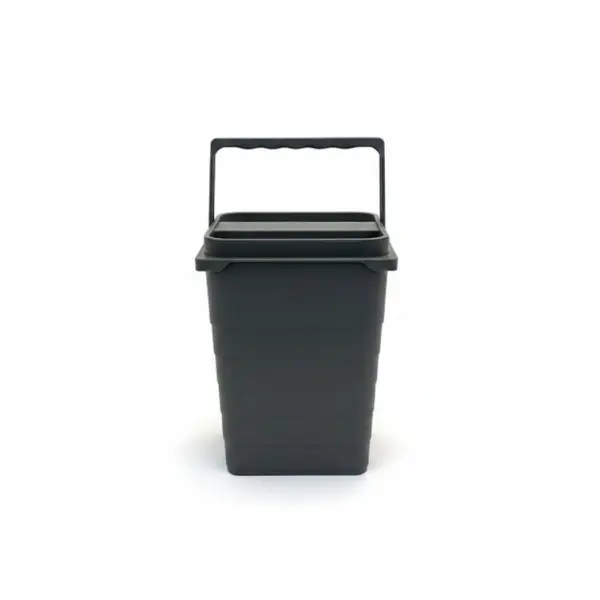 Space-Saving Marine Waste Bin with Lid and Handle