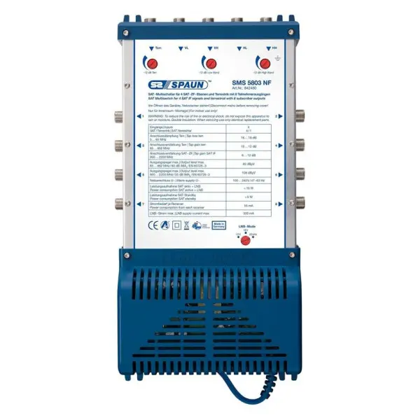 Spaun SMS 5803 NF 5 x 8 SAT multiswitch - 842480