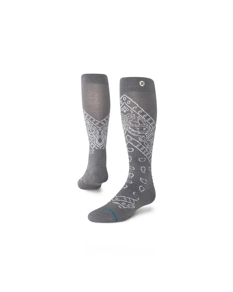 Stance Barrio Mid Wool Snow Dark Grey
