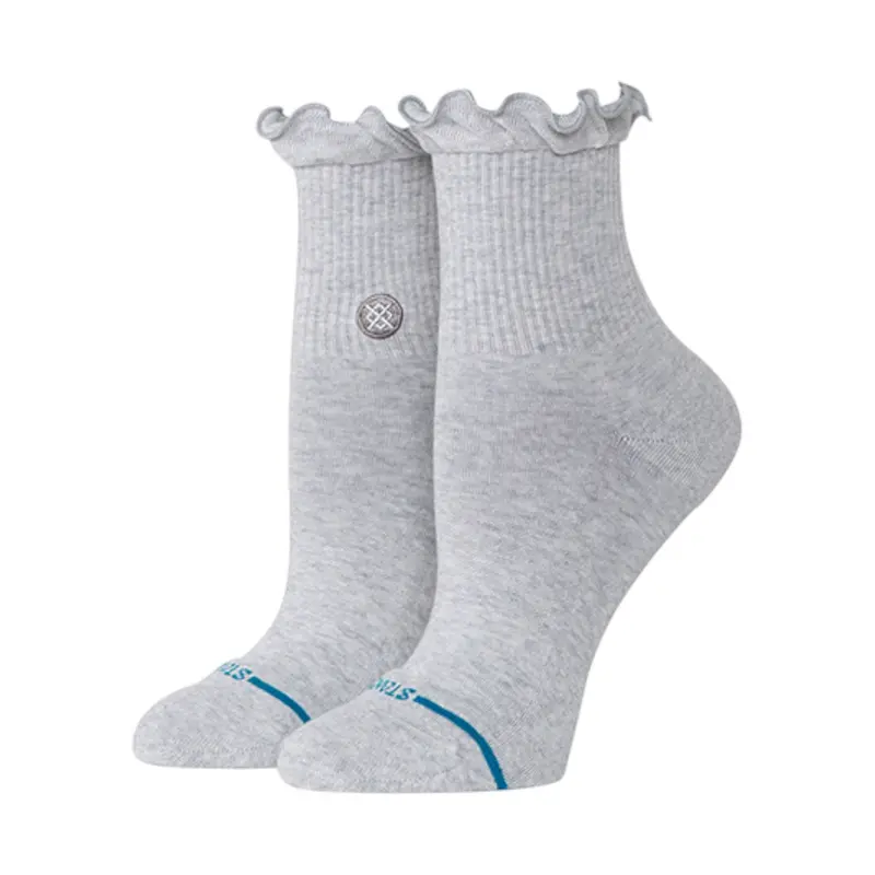 Stance Ruffle Icon Quarter Heathergrey
