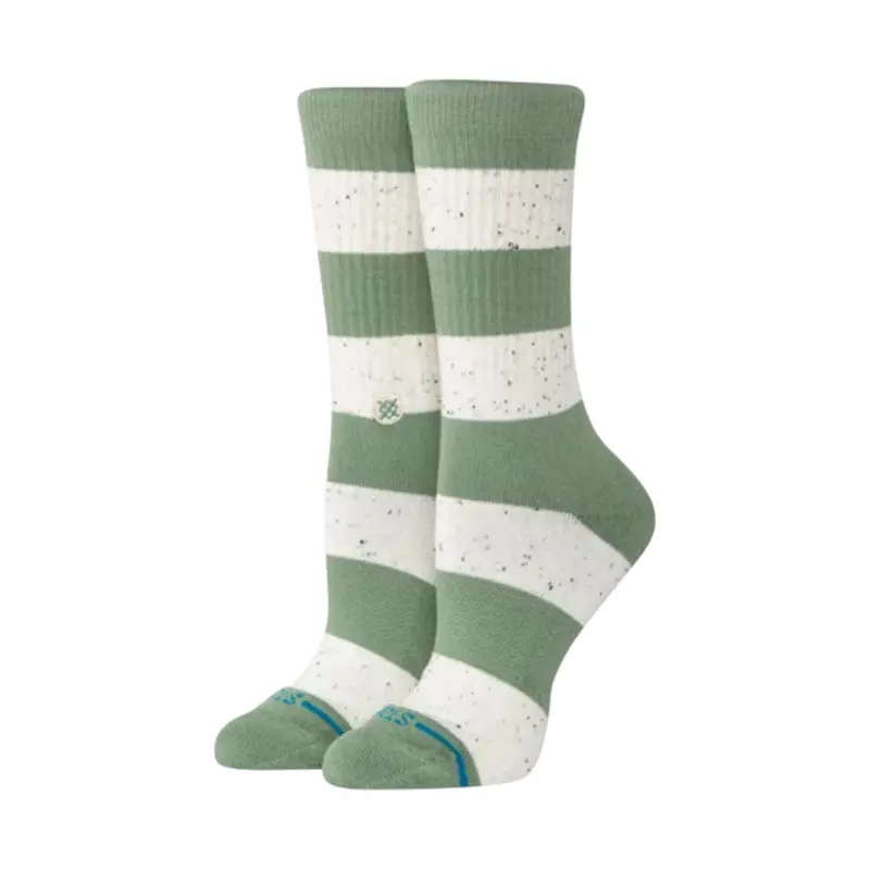 Stance Womens Nep Stripe Crew Grn