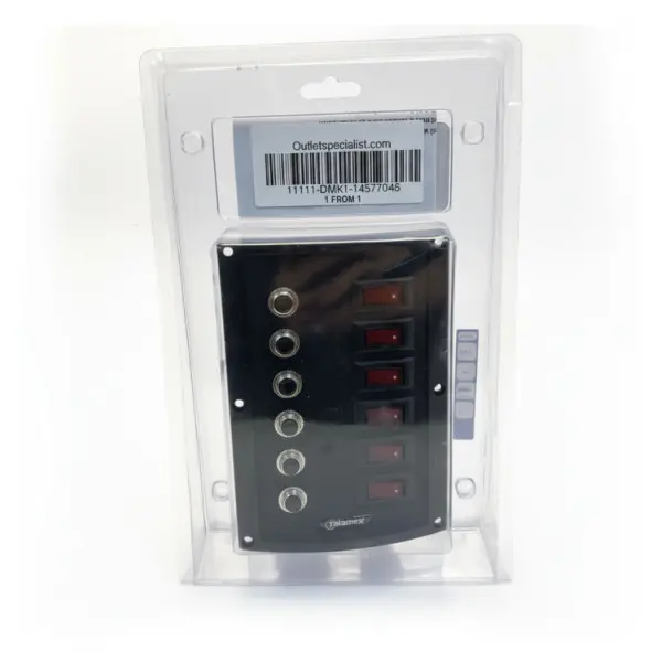 Talamex 6-Function Electric Switch Panel with Fuses - 14577046