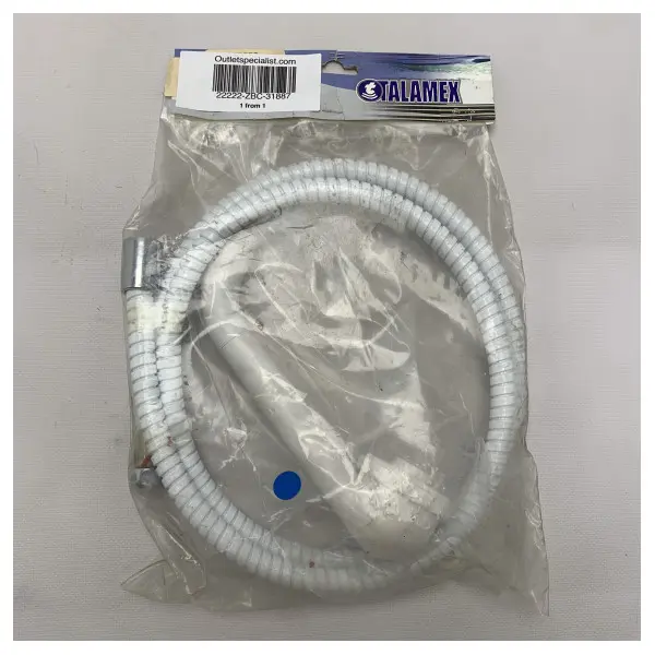 Talamex deck shower + hose white kit