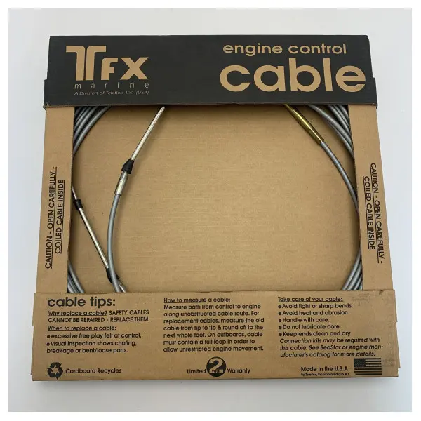 Teleflex Marine Engine Control Cable F27110 – Durable, Corrosion-Resistant Motor Control Replacement Cable