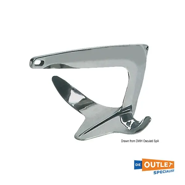 Trefoil 10 KG RVS anker - 01.109.10