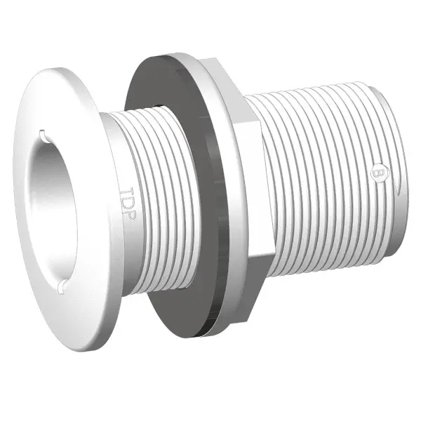 Trudesign 1289D Marine Through Hull Fitting White 28mm
