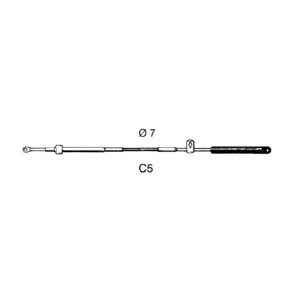 Ultraflex C5 30160B Marine Control Cable 1.83m
