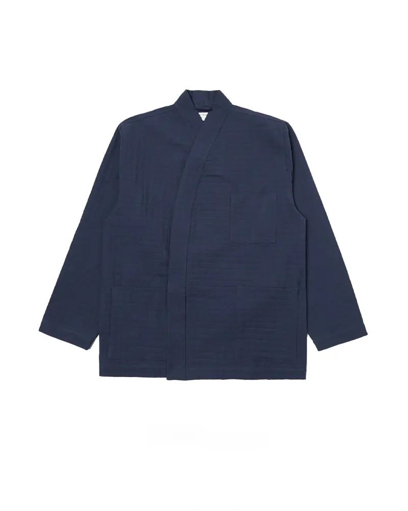 Universal Works Kyoto Work Jacket Rahim Cotton Navy