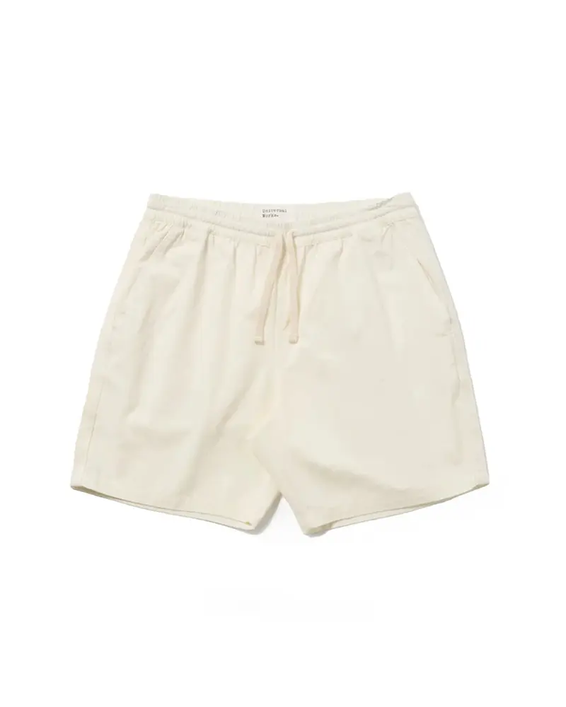 Universal Works Summer Canvas Beach Short Ecru