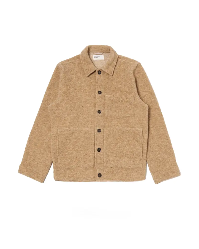 Universal works Uniform Jacket Wool Fleece Fawn
