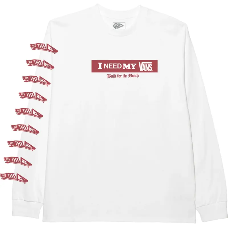 Vans I Need My Ls Tee White