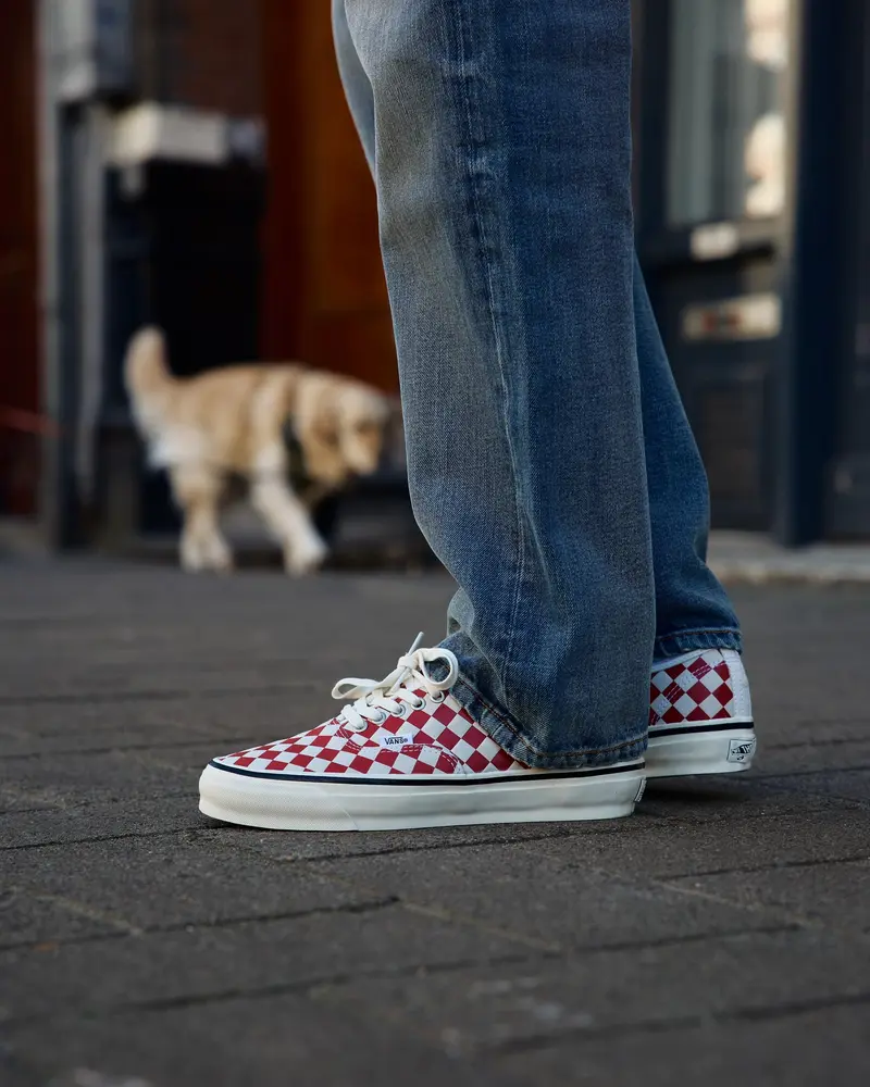 Vans LX Authentic 44 Diamond Check Red / Marshmallow