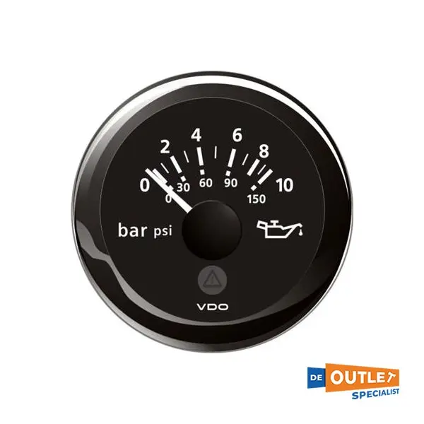 VDO Viewline oil pressure indicator black - A2C59512603