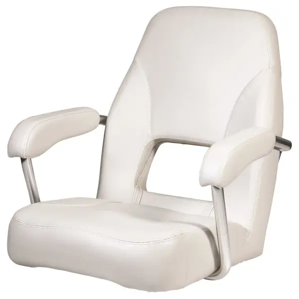 Vetus Master white marine fixed pilot seat - CHFASW