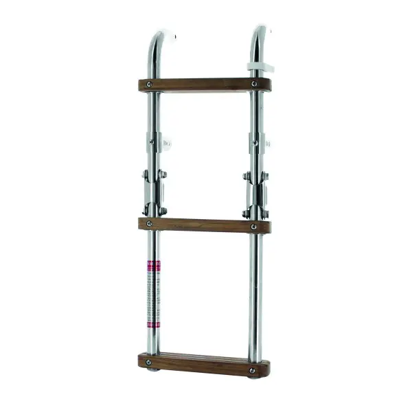 Vetus SLFM3A bathing ladder foldable 3 steps with teak