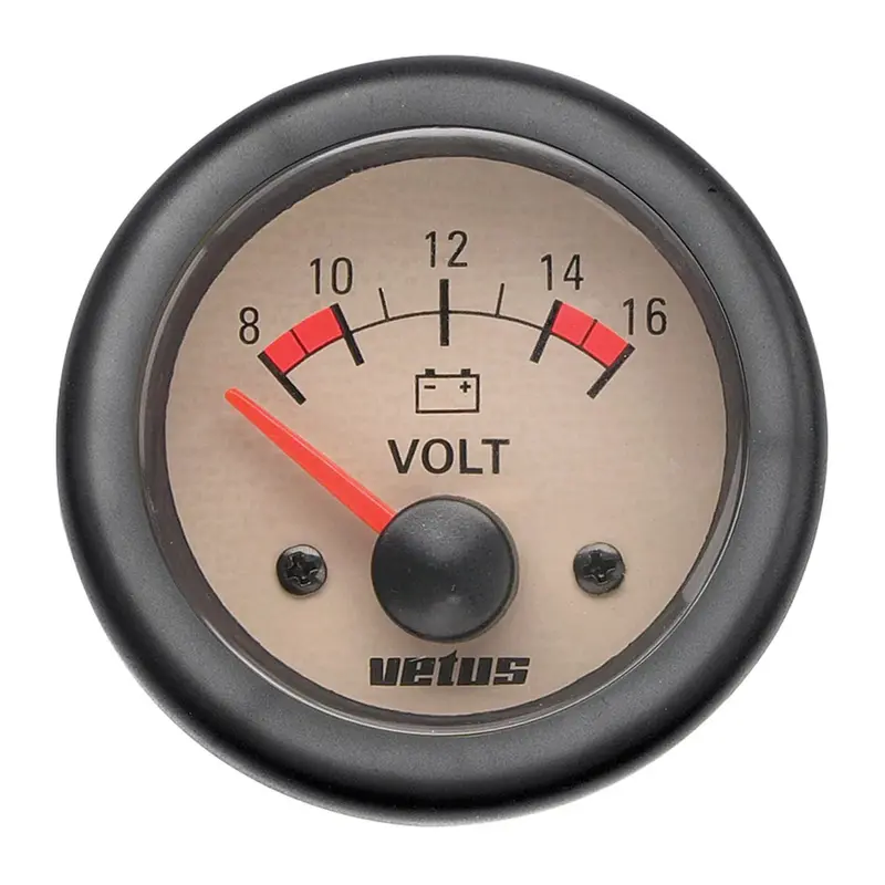 Vetus Voltmeter, beige, 12 V - VOLT12W