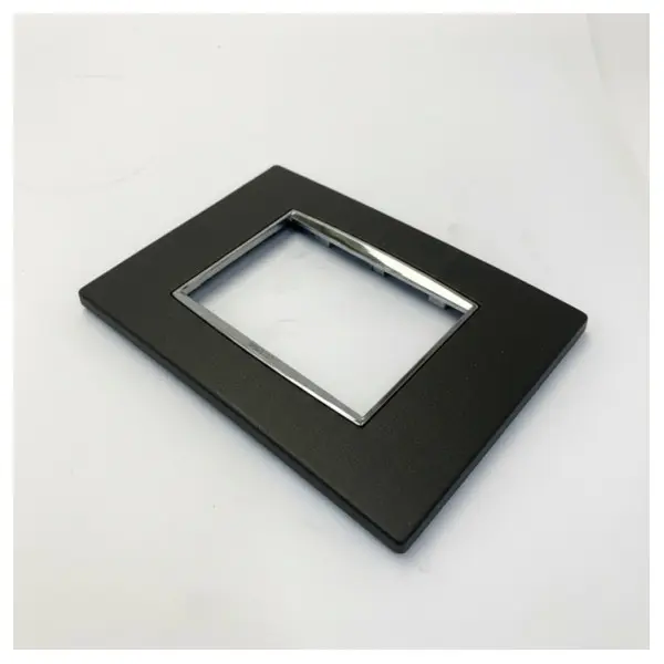 Vimar Eikon Classic Cover Plate 3-Module Antracite Matt - 20653.C15