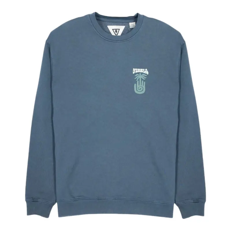 Vissla Aquemini Crew Neck Washed Fleece Blue