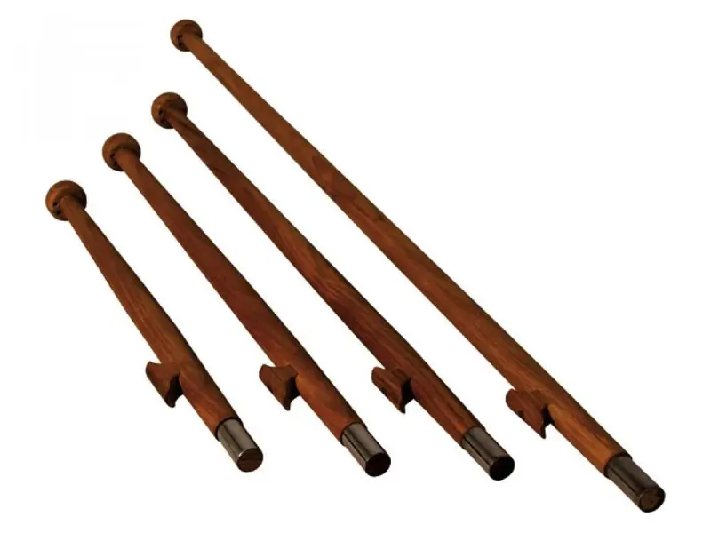 Vlaggenstokken Teak hout