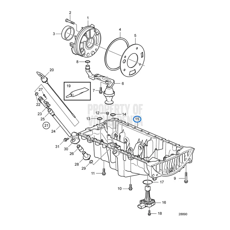 Volvo Penta carterpan - 31339208