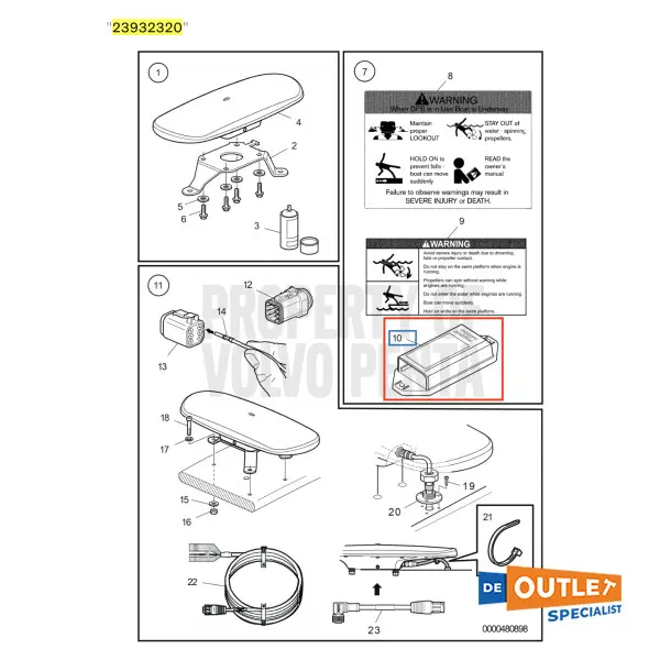Volvo Penta DPS EVC 2.0 gateway interface - 23932320