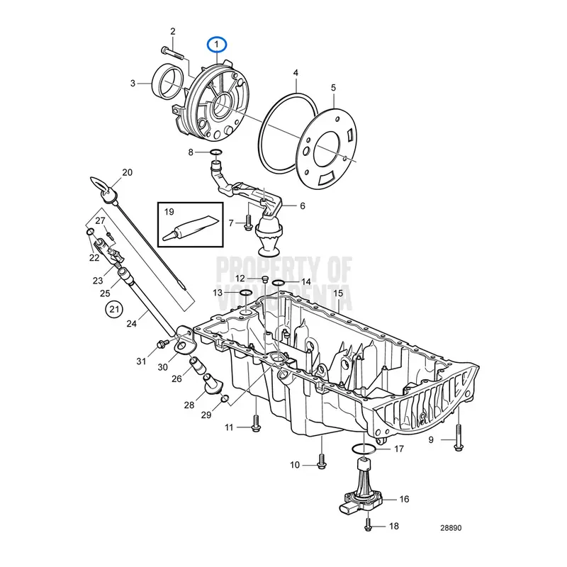Volvo Penta oliepomp - 30777092