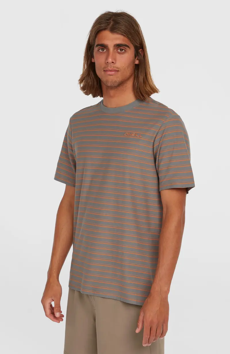 Yarn Stripe T-Shirt | Grey Cali Stripe