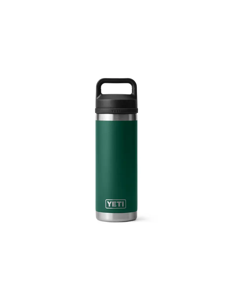 Yeti Rambler 18 Oz Bottle Chug Black Forest Green [532ml]