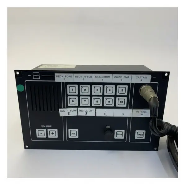 Zenitel ETB-10V5 Marine Intercom System 10-Line Command Talkback Station - Used